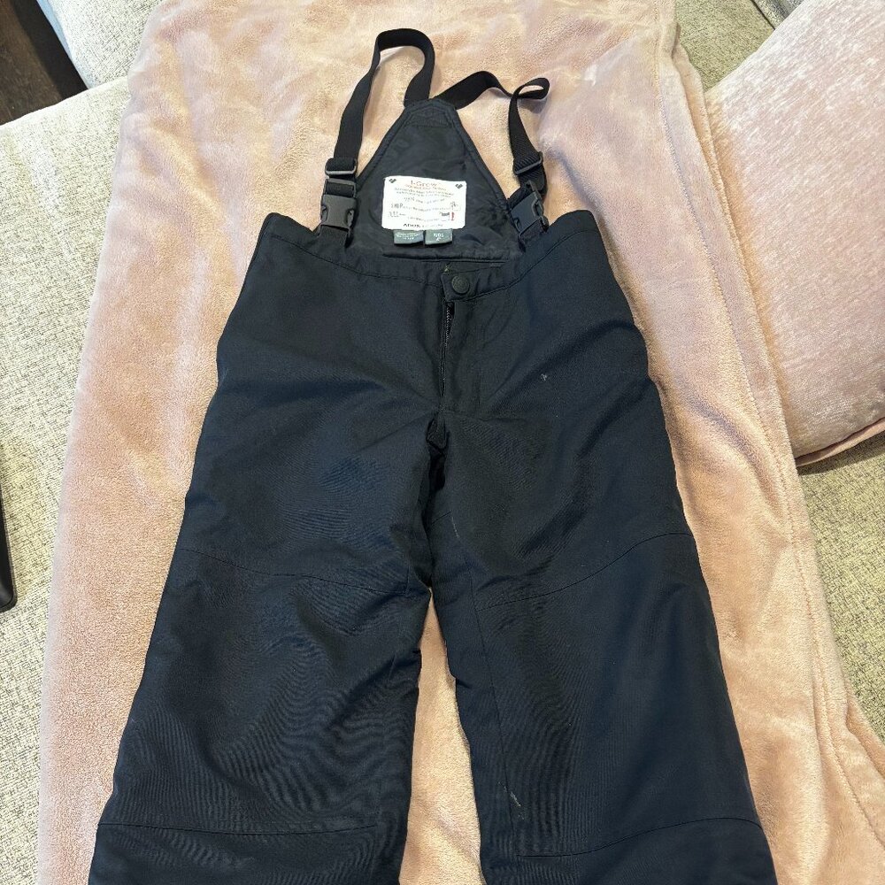 iGrow Obermeyer Kids' Black Ski Pants | Warm & Adjustable Snow Gear